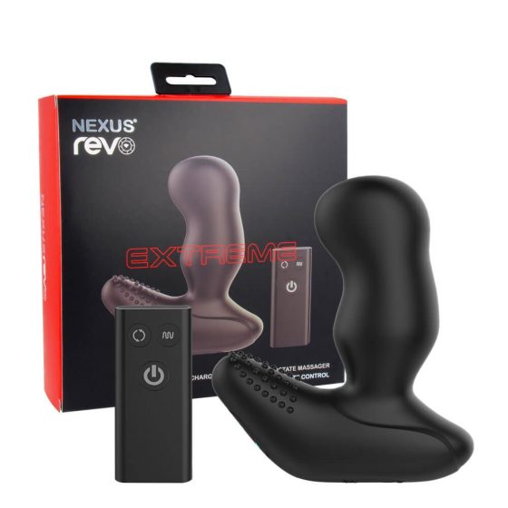 Nexus Revo Extreme - akkubetriebener, kabelloser, rotierender Prostata-Vibrator (schwarz)