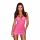 Lapdance Spitze - Nackenband Netz Minikleid (rosa) 