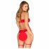 Obsessive Kissmas - Dessous-Set (rot)  - L/XL