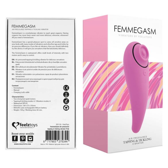 FEELZTOYS Femmegasm - wasserdichter Vaginal- und Klitorisvibrator (rosa) 