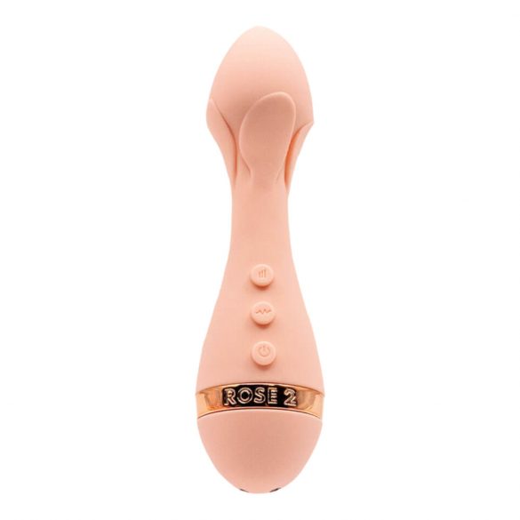 Vush Die Rose 2 - aufladbarer, wasserdichter Massage-Vibrator (rosa) 